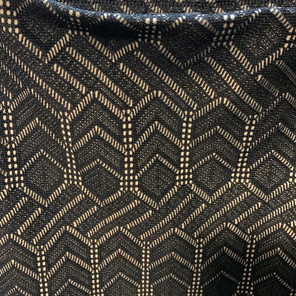 Ann Taylor black and tan geometric skirt Size 16 - Picture 2 of 7